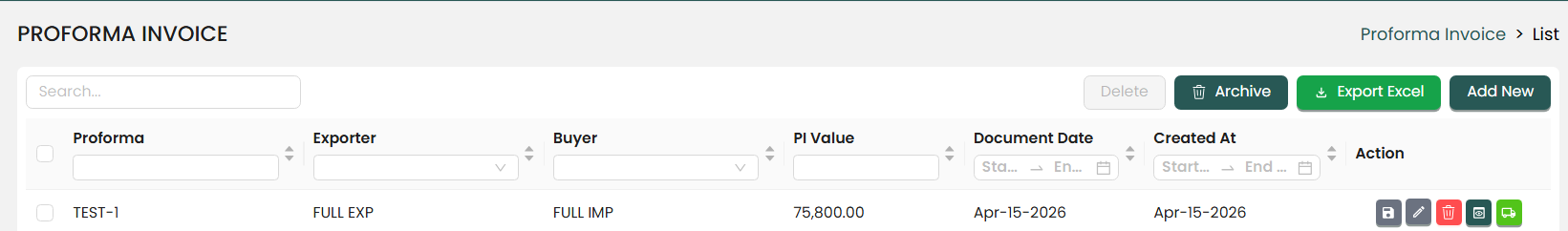 Export Any Listing to Excel