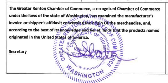 Chamber-Ready Certificates and Declarations