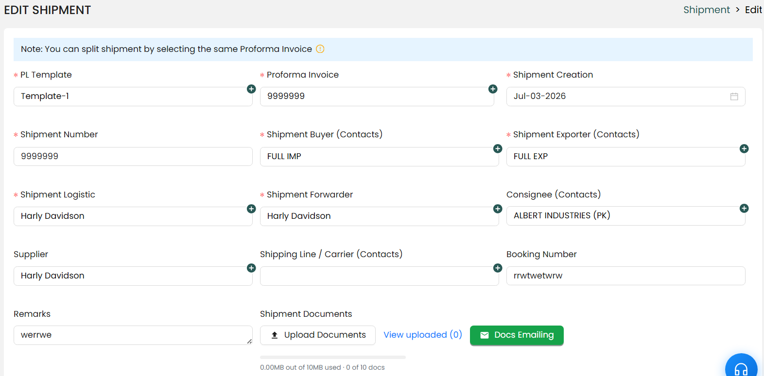One PI Number Across Every Document